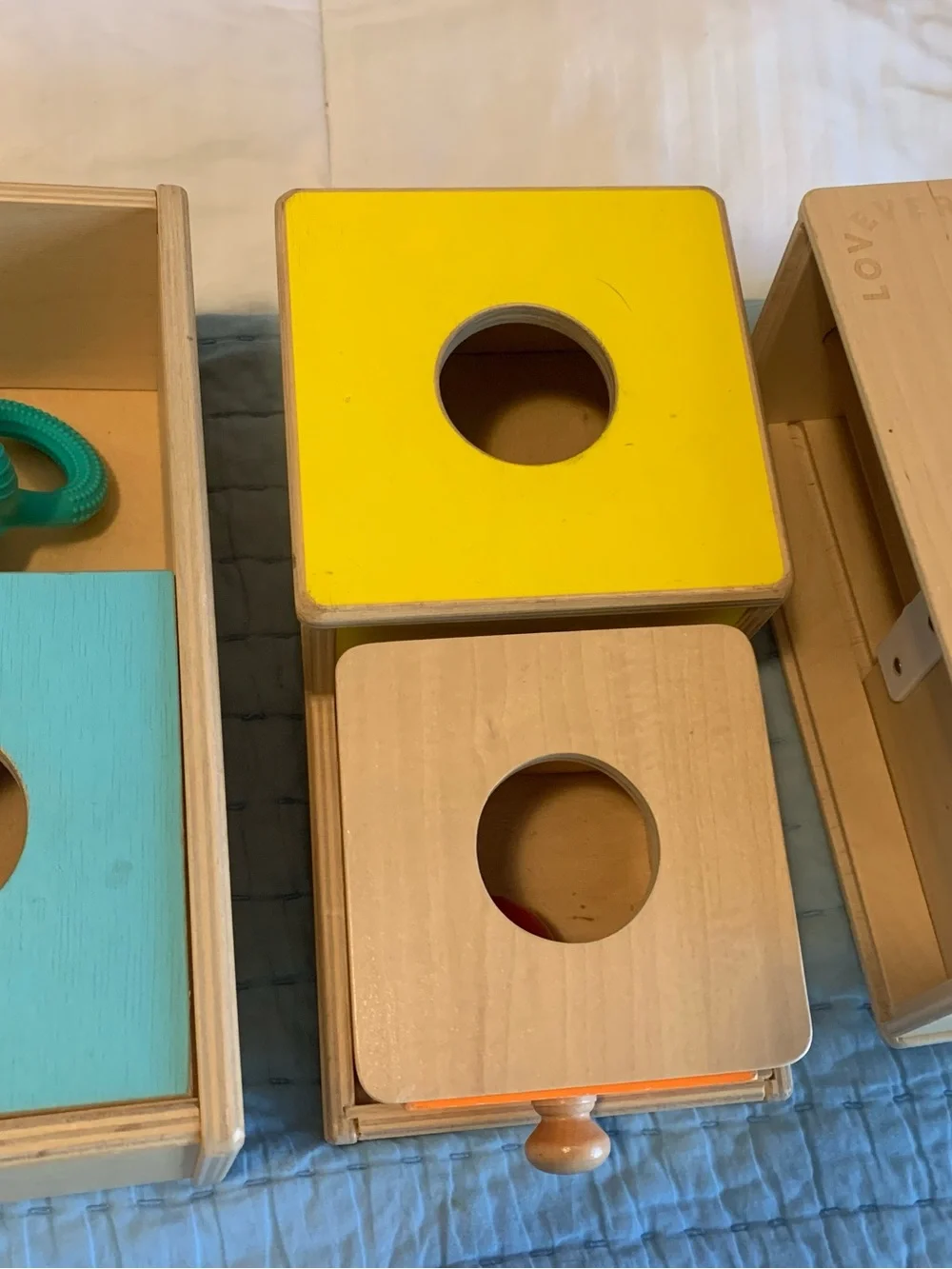 5 Piece LOVEVERY developmental toys + 1 Tiny Land